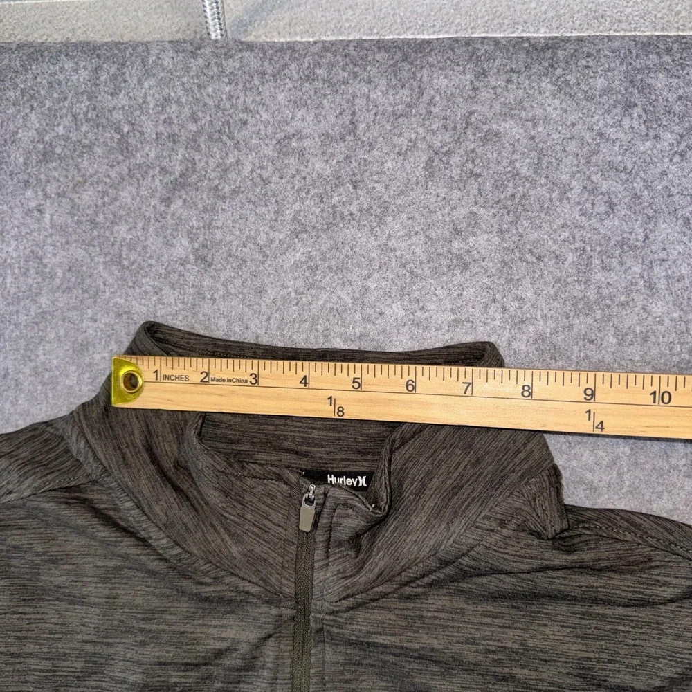 Hurley HFA23VMZ-07873 Quarter-Zip Pullover XL Heathered Green Performance Blend